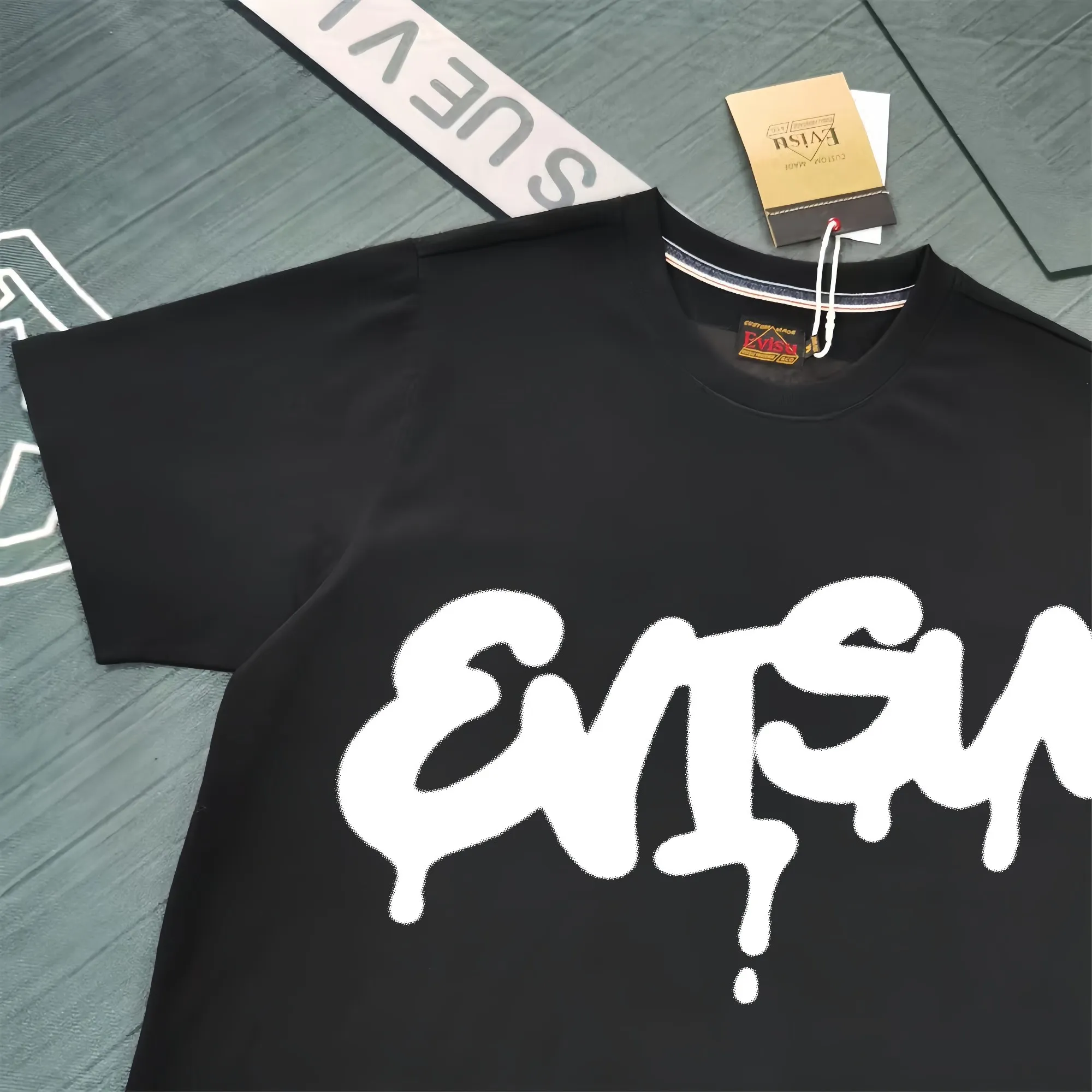 Evisu 2025New Arrival T ⚠ Quality⚠ Same Style T ，Black S-XXL，White S-XXL，Gray M-XXL，Red M-XXL， Red M-XXL